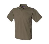 Henbury Mens Polycotton Heavy Polo Shirt PC6086