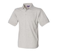 Henbury Men's Polycotton Heavy Polo Shirt in Grey | Size: 4XL Henbury Grey 4XL