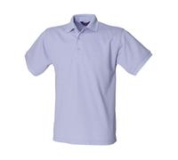 Henbury Men's Polycotton Heavy Polo Shirt in Lavender | Size: Small Henbury Lavender S