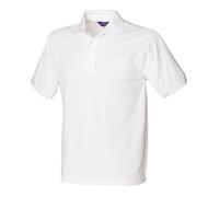 Polycotton Heavy Polo Shirt Henbury White M