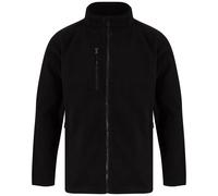 Henbury Men's Polyester Fleece Jacket in Black | Size: 4XL Henbury Black 4XL