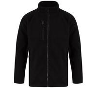 Henbury Men's Polyester Fleece Jacket in Black | Size: Medium Henbury Black M