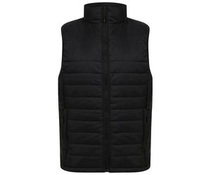 Henbury Men's Pongee Padded Gilet in Black | Size: 2XS Henbury Black 2XS