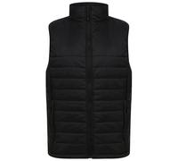 Henbury Men's Pongee Padded Gilet in Black | Size: Small Henbury Black S