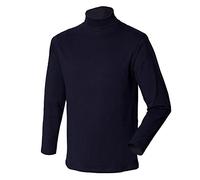 Henbury Men's Roll Neck Long Sleeved Top Pullover Sweater