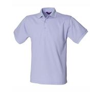 Henbury Mens S/S 65/35 Polo Shirt Lavender X-Large
