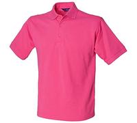 Henbury Mens Short Sleeved 65/35 Polo Shirt (3XL) (Fuchsia)