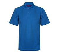Henbury Mens Coolplus® Pique Polo Shirt (2XL) (Mid Blue)