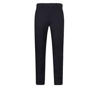 Henbury Mens Stretch Flex Waistband Chino Trousers (36L) (Navy)