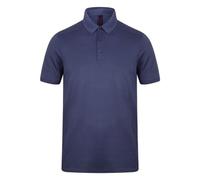 Henbury Men's Stretch Microfine Pique Polo Shirt in Mid Navy | Size: 2XL Henbury Mid Navy 2XL