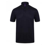 Henbury Men's Stretch Microfine Pique Polo Shirt in Navy | Size: 2XL Henbury Navy 2XL
