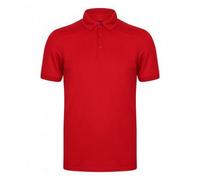 Henbury Men's Stretch Microfine Pique Polo Shirt in Red | Size: XL Henbury Red XL