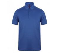 Henbury Men's Stretch Microfine Pique Polo Shirt in Royal | Size: XL Henbury Royal XL