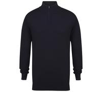 Henbury Mens Zip Neck Sweatshirt PC6192