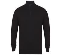 Henbury Mens Zip Neck Sweatshirt PC6192