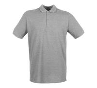 Henbury Micro-Fine Piqué Polo Shirt - Heather Grey