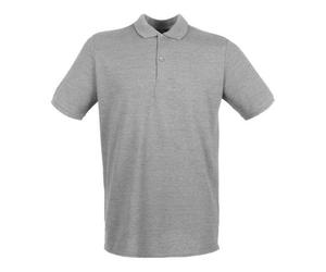 Henbury Micro-Fine Piqué Polo Shirt - Heather Grey