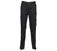 Henbury New Womens Straight Leg Smart Formal Chino Trousers Black Size W14 x L33