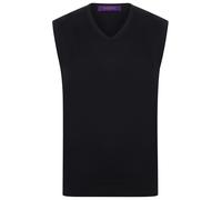 Henbury Sleeveless v-neck jumper H724 - Mens, 50% Cotton, Oeko-Tex