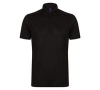 Henbury Slim Fit Stretch Polo Shirt Wicking Micro Pique Performance