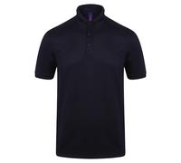 Stretch polyester polo Henbury Bleu XS