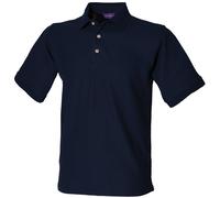Henbury Ultimate 65/35 polo shirt H410 - 3-button placket with horn buttons