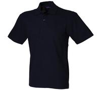 Cotton Pique Stretch Polo Shirt Henbury Navy XL