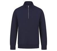 Henbury Unisex Adult Sustainable Quarter Zip Sweatshirt (XXL) (Navy)