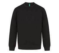 Henbury Unisex Adult Sustainable Sweatshirt (XL) (Black)
