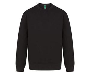 Henbury Unisex Adult Sustainable Sweatshirt (XL) (Black)