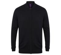 Knitted Bomber Jacket Henbury Navy XXXL