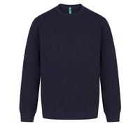 Henbury Unisex Sustainable Recycled Cotton Polyester Sweatshirt Crew Neck