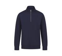 Henbury Unisex Adult Sustainable Quarter Zip Sweatshirt (XXL) (Navy)