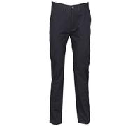Henbury Women's 65/35 Flat Fronted Chino Trousers Navy 16/L