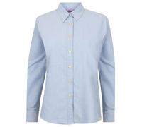 Henbury Women's Classic Long Sleeved Oxford Shirt H511 - Smooth Cotton Shirt