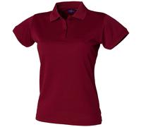 Henbury Womens/Ladies Coolplus Fitted Polo Shirt Top Szs S-3 RW636