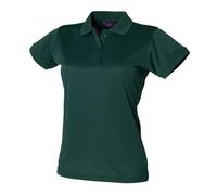 Henbury Women's Coolplus Polo Shirt Micro Piqué Fitted Wicking Easycare