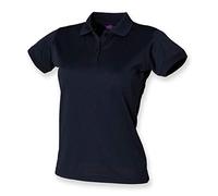 Ladies Breathable Polo Henbury Womens Coolplus Wicking Short Sleeve Sports Shirt