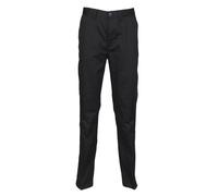 Henbury Womens/Ladies 65/35 Flat Fronted Slim Fit Chino Work RW2701