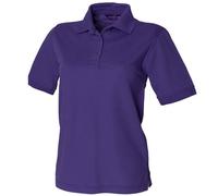 Henbury Womens/Ladies 65/35 Polo Shirt (3XL) (Purple)