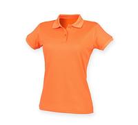 Henbury Womens/Ladies Coolplus® Fitted Polo Shirt (3XL) (Burnt Orange)