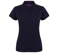 Henbury Womens/Ladies Coolplus® Fitted Polo Shirt (L) (Oxford Navy)