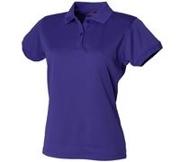 Henbury Womens/Ladies Coolplus® Fitted Polo Shirt (M) (Bright Purple)