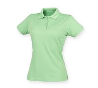 Henbury Womens/Ladies Coolplus® Fitted Polo Shirt (M) (Lime Green)