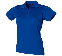 Henbury Womens/Ladies Coolplus Fitted Polo Shirt Top Szs S-3 RW636