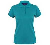 Henbury Womens/Ladies Coolplus® Fitted Polo Shirt (XS) (Bright Jade)