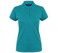 Henbury Womens/Ladies Coolplus® Fitted Polo Shirt (XL) (Bright Jade)