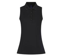 Henbury Womens/Ladies CoolPlus Sleeveless Polo Shirt RW10526