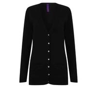 Henbury Womens/Ladies Cotton Acrylic V Neck Cardigan PC6450