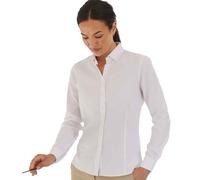 Cotton CoolPlus Long-Sleeved Formal Shirt Henbury White XS